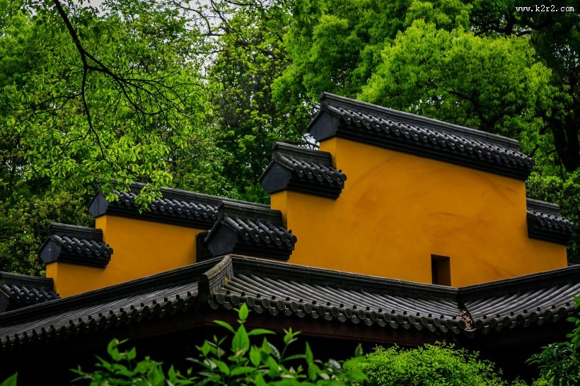 浙江杭州灵隐寺寺庙建筑风景图片