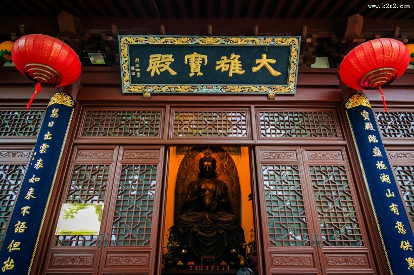 浙江杭州灵隐寺寺庙建筑风景图片