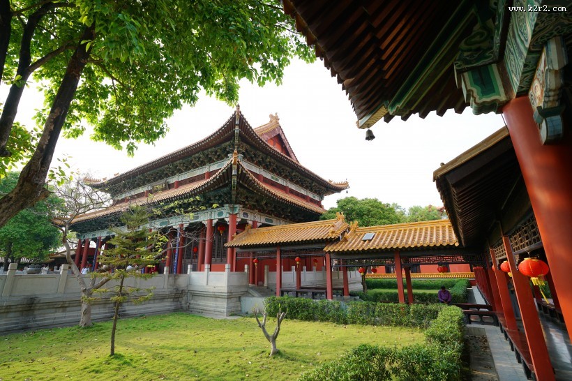 尼泊尔蓝毗尼中华寺中国寺庙建筑风景图片