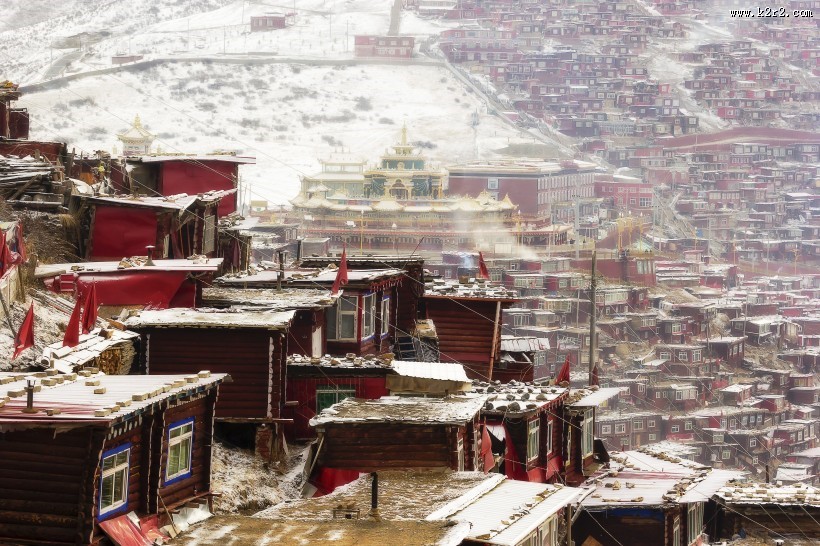 四川色达自然风景图片