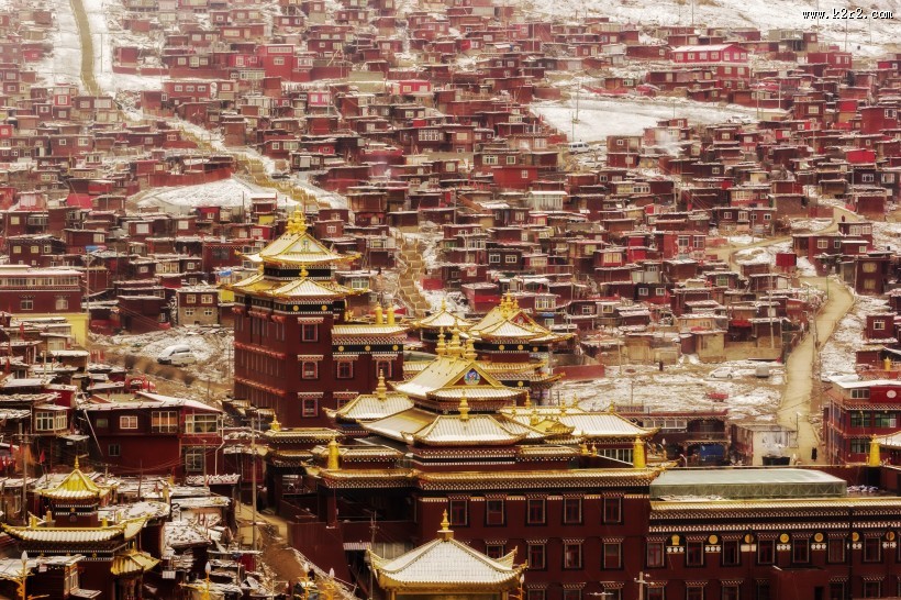 四川色达自然风景图片