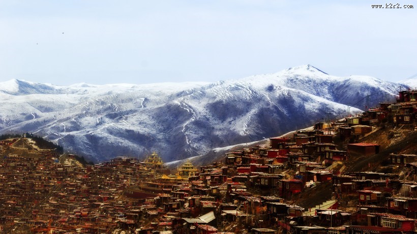 四川色达自然风景图片
