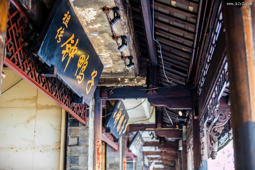 四川都江堰古老建筑风景图片