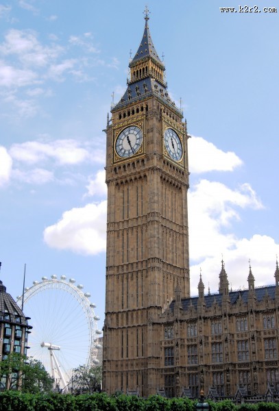 英国伦敦的大本钟图片