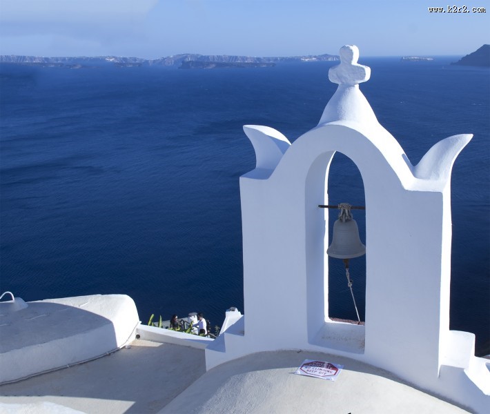 希腊圣托里尼风景图片