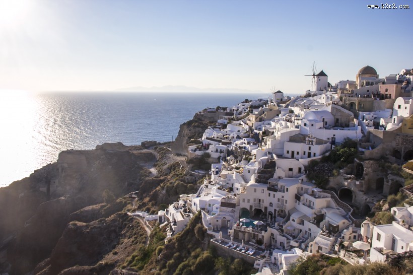 希腊圣托里尼风景图片