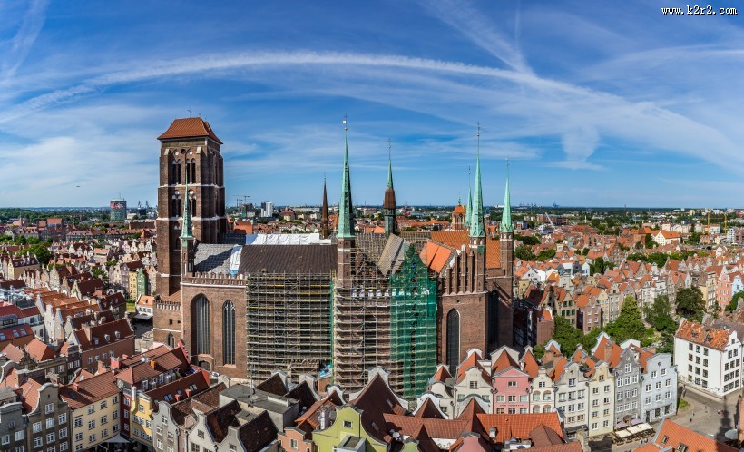 波兰格但斯克建筑风景图片