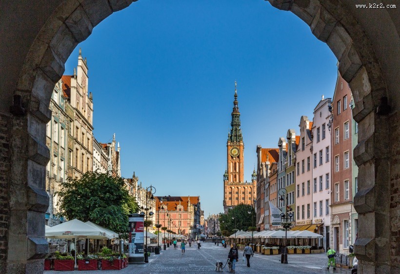 波兰名城格但斯克城市风景图片