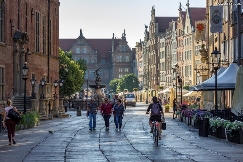 波兰名城格但斯克城市风景图片