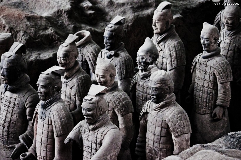 陕西西安秦始皇陵兵马俑图片