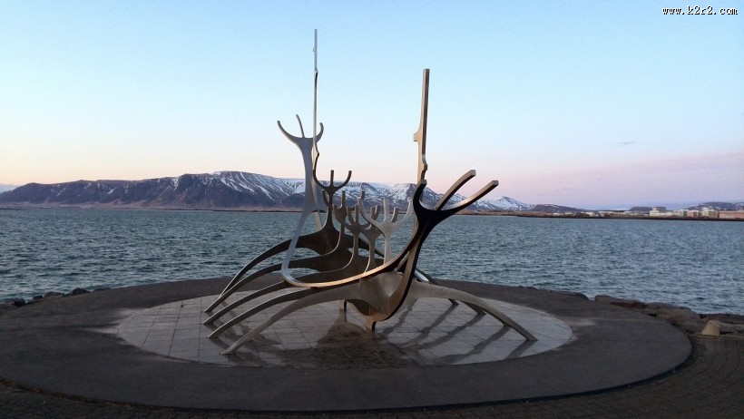 冰岛首都雷克雅未克著名景点太阳船图片