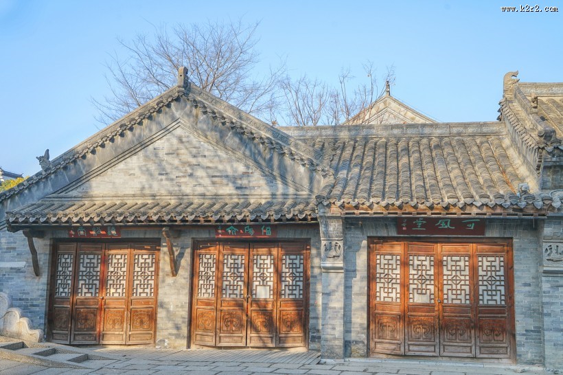 山东枣庄台儿庄地标建筑风景图片