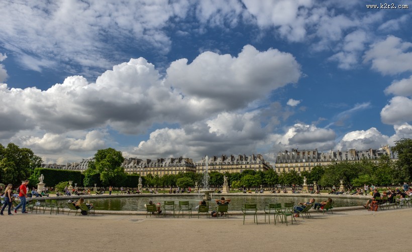 法国巴黎城市风景图片