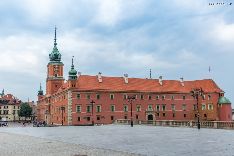 波兰首都华沙城市风景图片