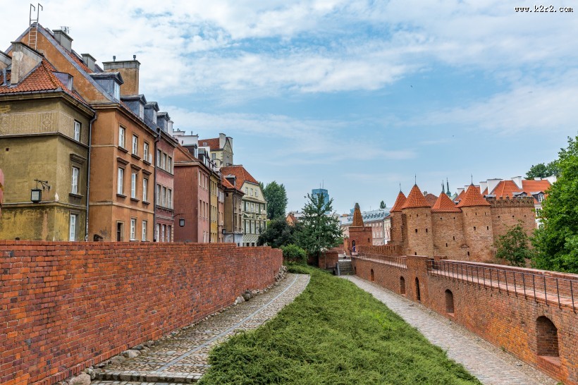 波兰首都华沙城市风景图片