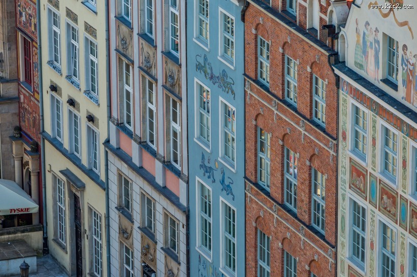 欧洲历史文化名城格但斯克城市风景图片