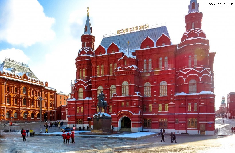 俄罗斯莫斯科红场建筑风景图片大全