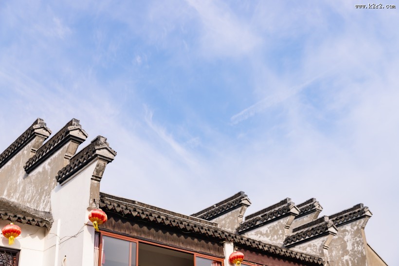 古风浓郁的浙江西塘古镇风景图片