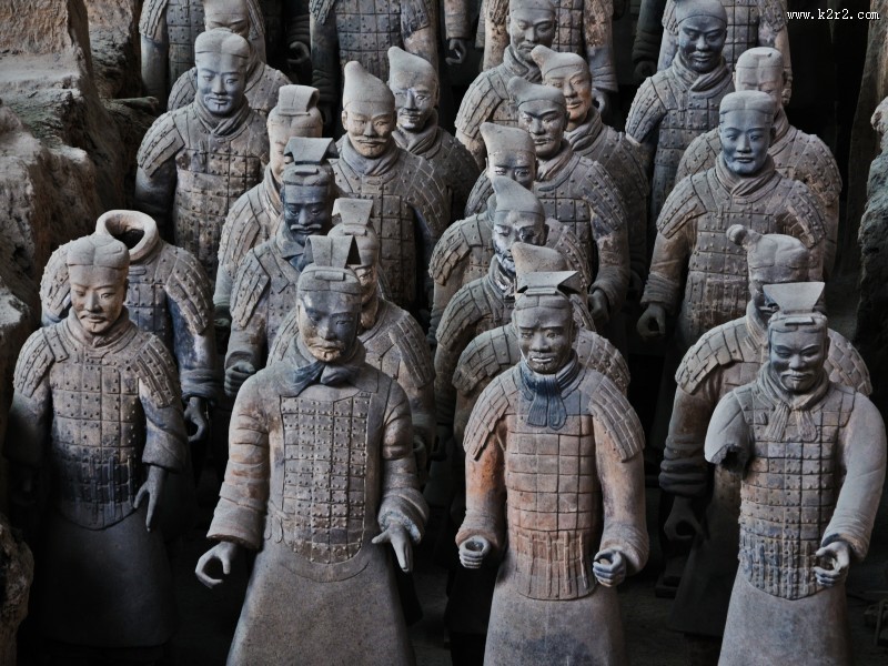 秦始皇陵兵马俑图片
