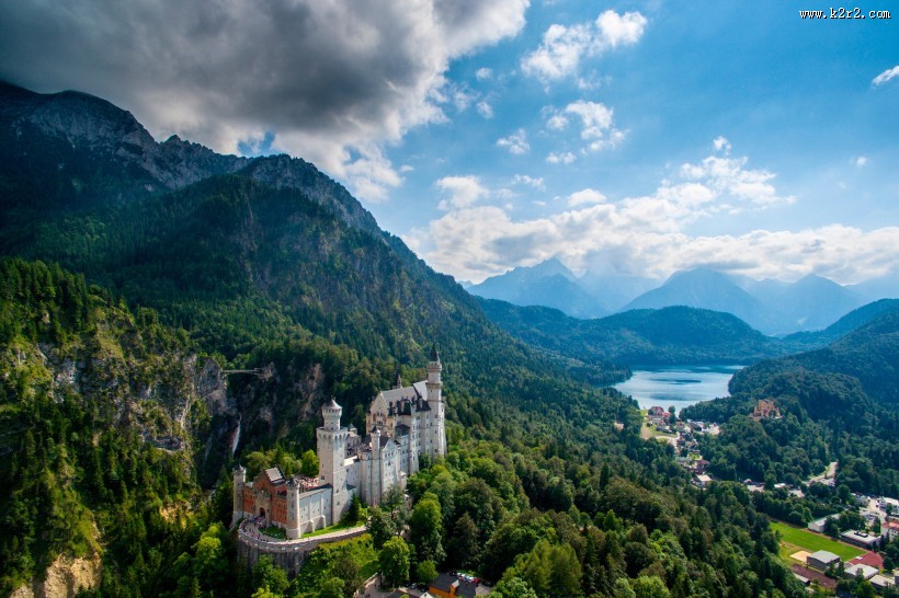 德国新天鹅城堡风景图片大全