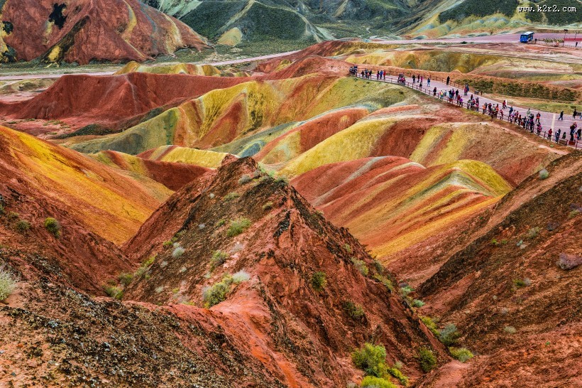 甘肃张掖丹霞地貌图片大全