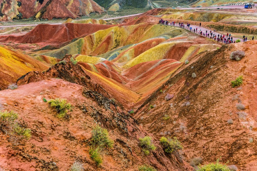 甘肃张掖丹霞地貌图片大全