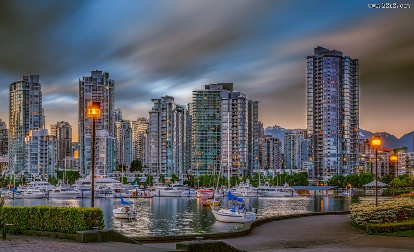 加拿大温哥华福尔斯溪港湾风景图片