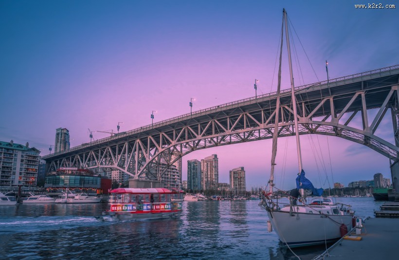 加拿大温哥华福尔斯溪港湾风景图片