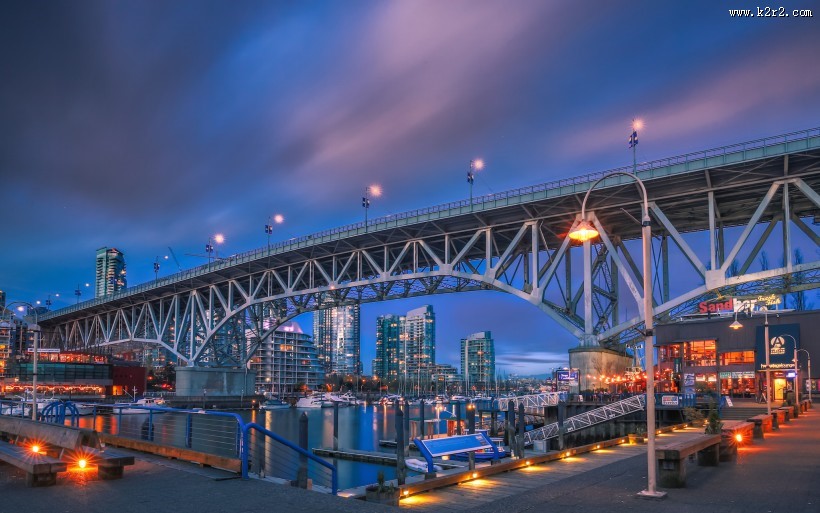 加拿大温哥华福尔斯溪港湾风景图片