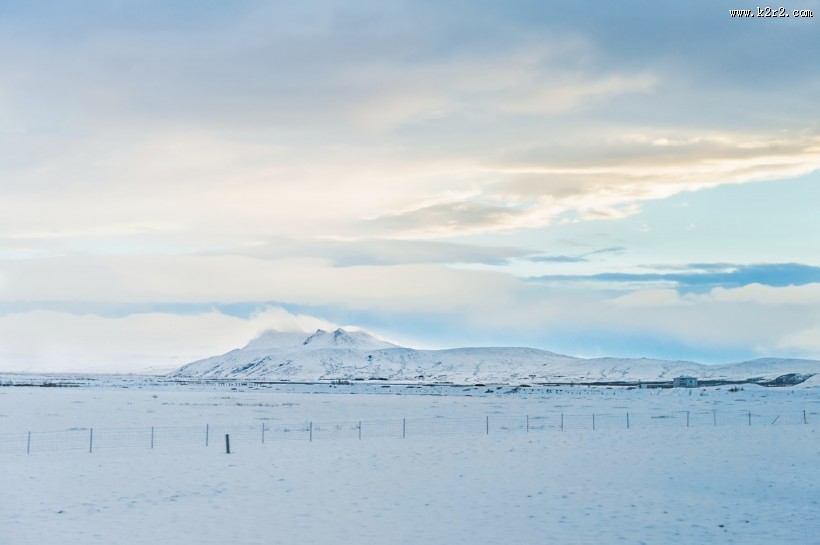 北欧冰岛冰天雪地风景图片大全