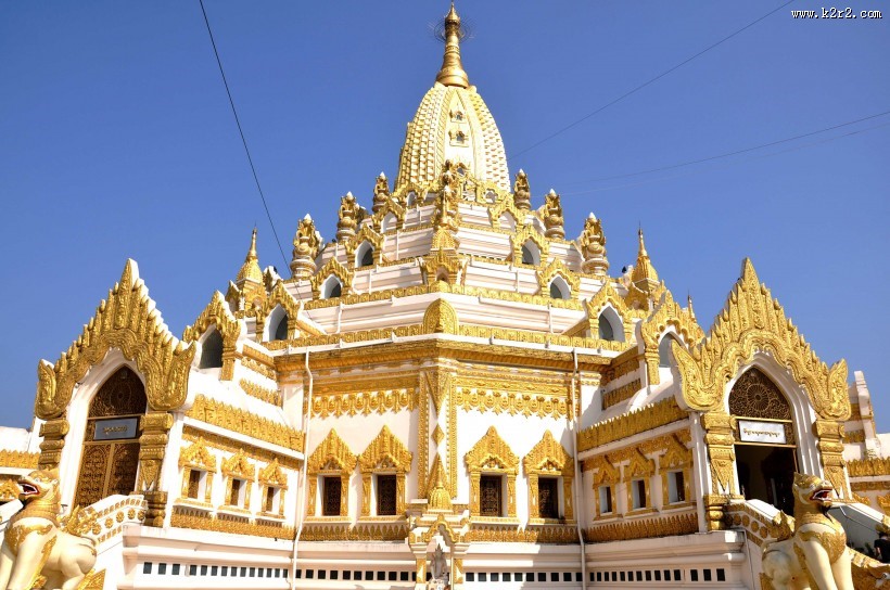 缅甸仰光佛牙塔风景图片大全