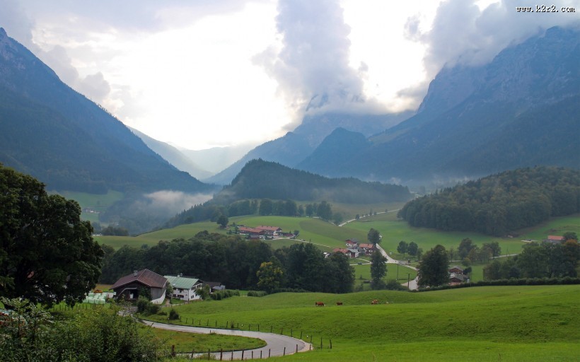 德国最美的乡村拉姆绍小镇风景图片