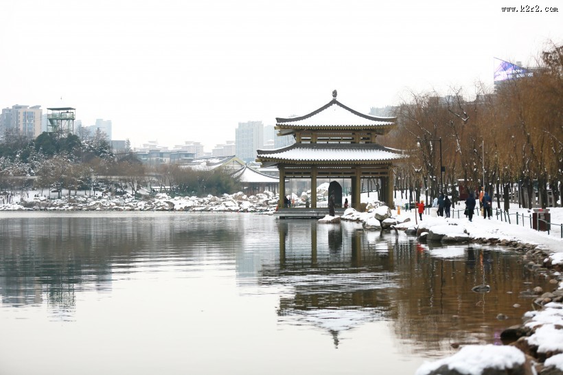陕西西安雪景图片大全