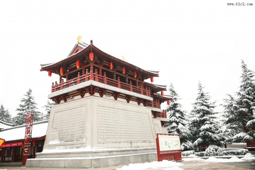 陕西西安雪景图片大全