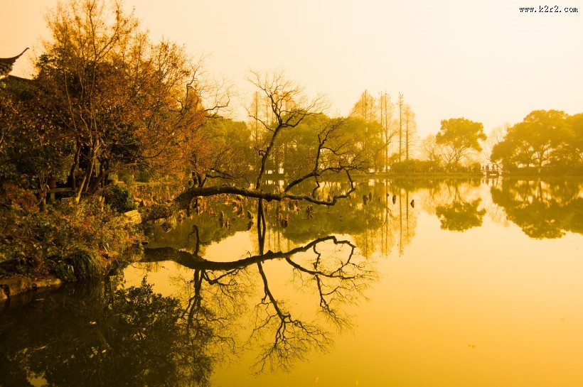 浙江杭州西湖风景图片