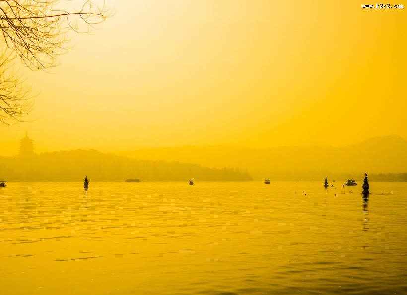 浙江杭州西湖风景图片