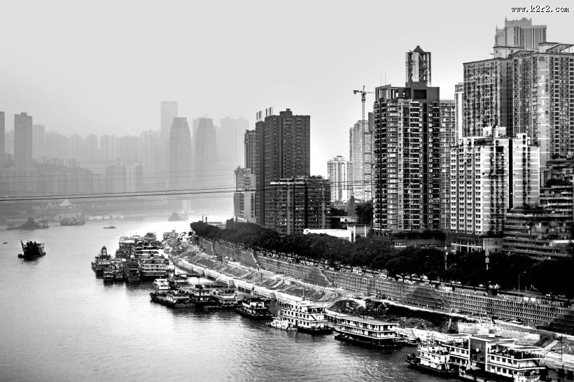 雾都重庆黑白照片风景图片大全