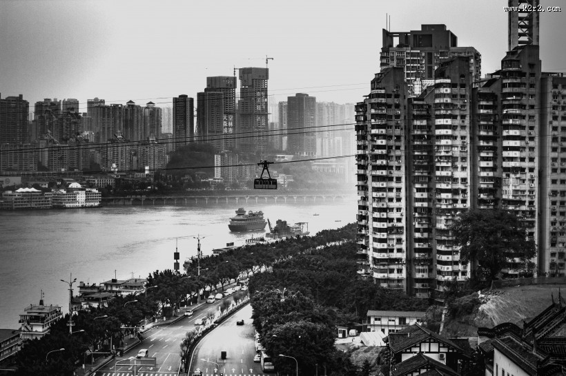 雾都重庆黑白照片风景图片大全