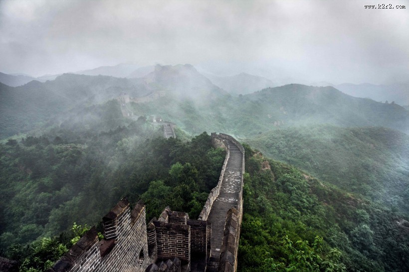 河北金山岭长城风景图片