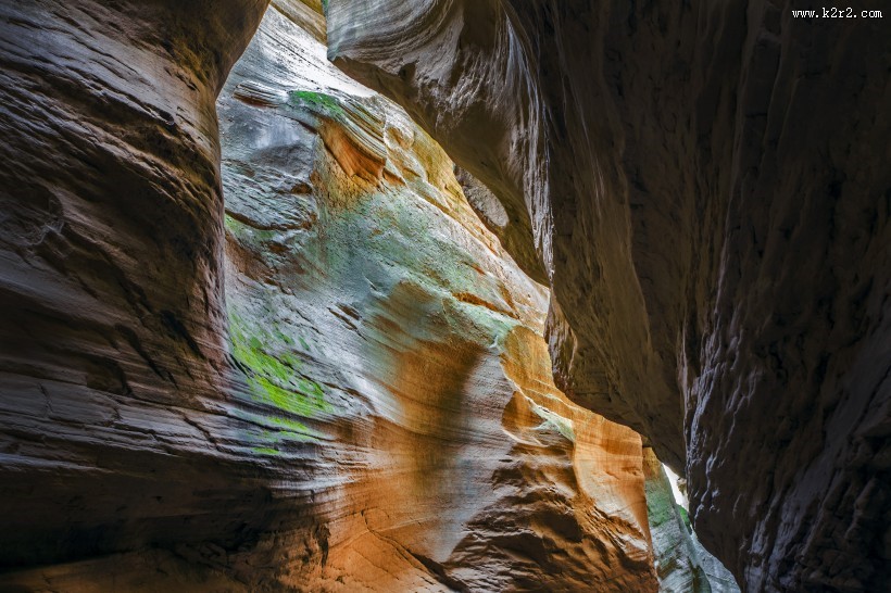 陕西甘泉雨岔大峡谷风景图片大全
