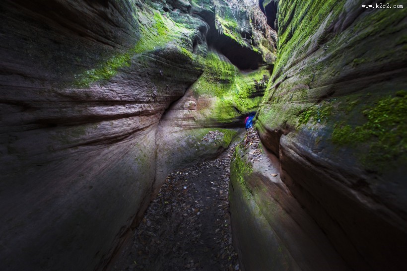陕西甘泉雨岔大峡谷风景图片大全