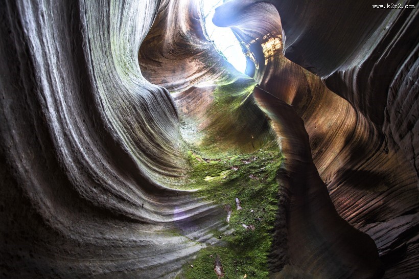 陕西甘泉雨岔大峡谷风景图片大全