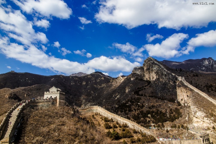 北京响水湖长城风景图片
