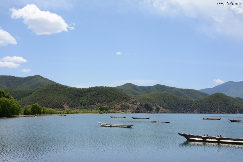 四川泸沽湖秀丽景色图片大全