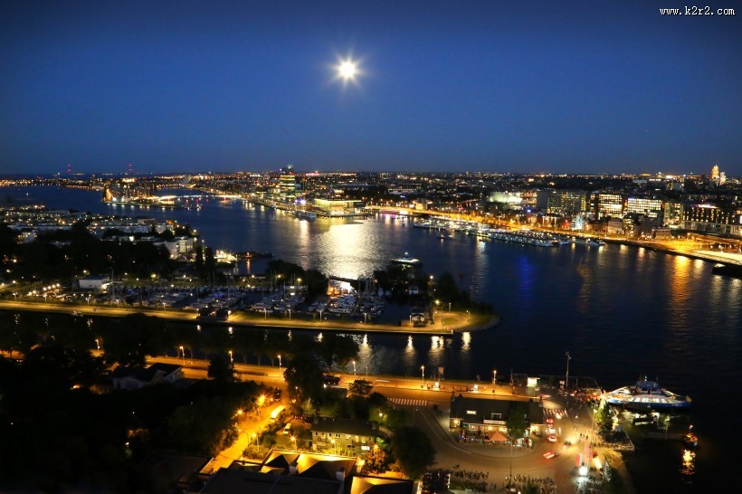 荷兰阿姆斯特丹夜景图片