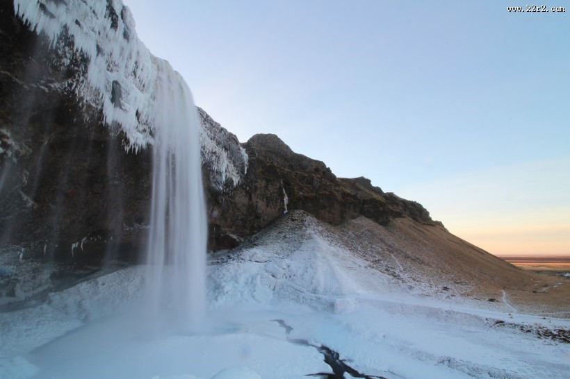 冰岛共和国塞里雅兰瀑布图片