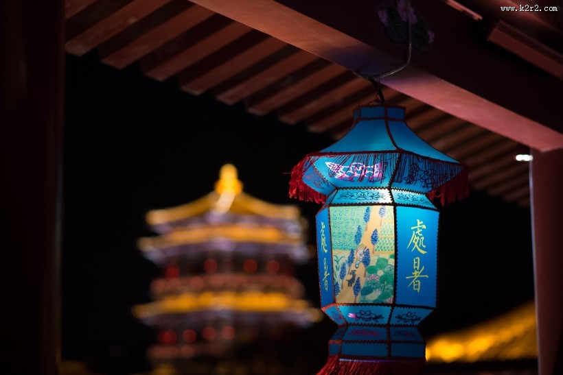 陕西西安大唐芙蓉园美丽夜景图片大全