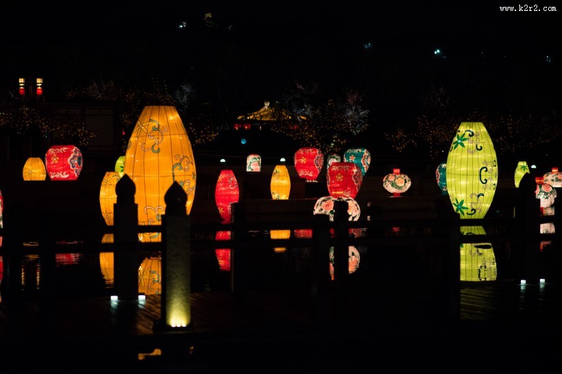 陕西西安大唐芙蓉园美丽夜景图片大全