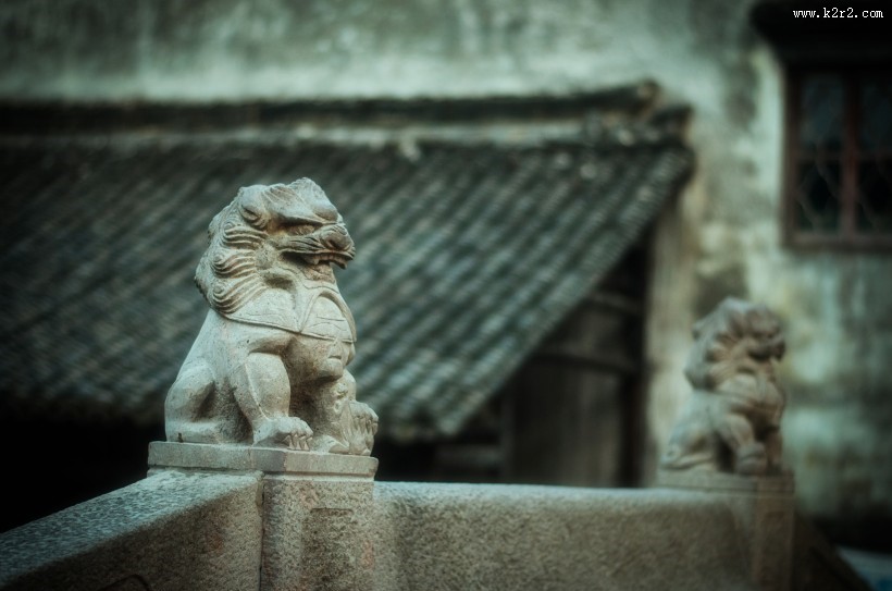 江南水乡浙江乌镇水墨风景图片