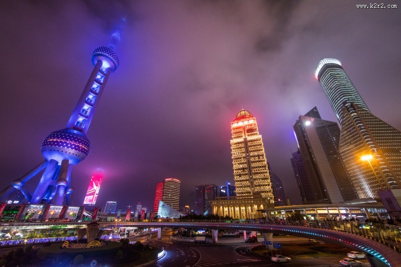 上海繁华夜景图片